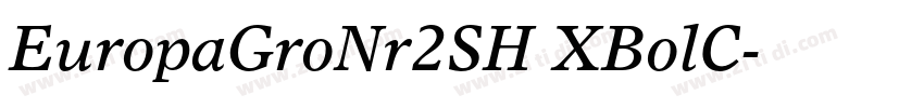 EuropaGroNr2SH XBolC字体转换